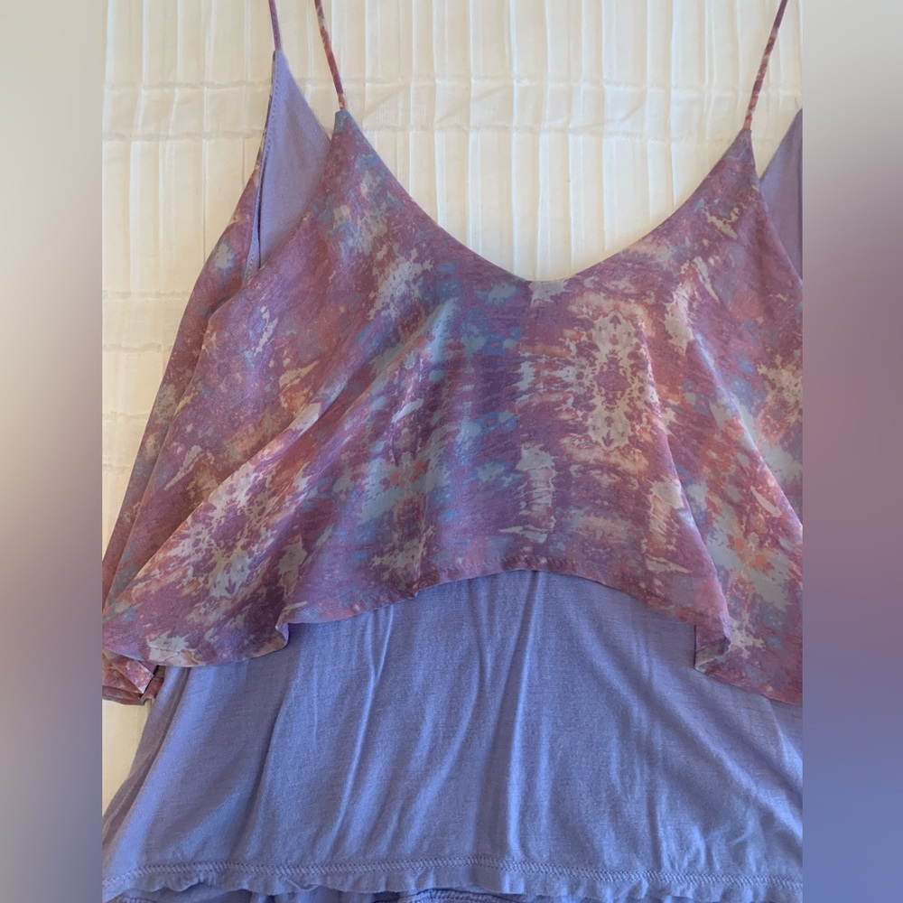 Purple Layered Women's Cami Top - Picture 2 of 5